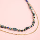 MIDNIGHT SPARK DUBBELE KRALENKETTING