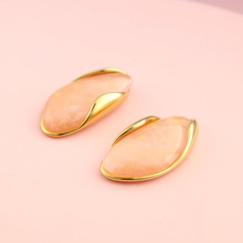SOFT PEACHY VIBES OORSTEKERS