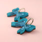 BLUE BELLE BOWS OORBELLEN