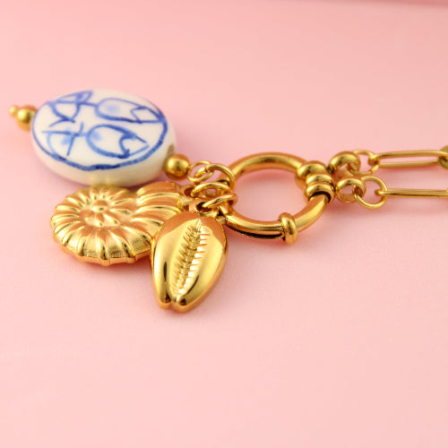 PORCELAIN SHELL KETTING