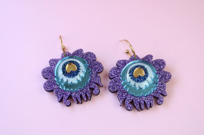 BLOOM DROPS - PAARS GLITTER