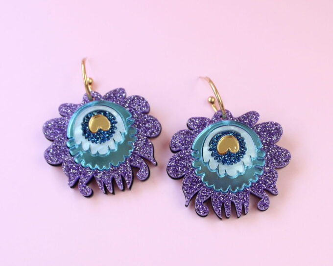 BLOOM DROPS - PAARS GLITTER
